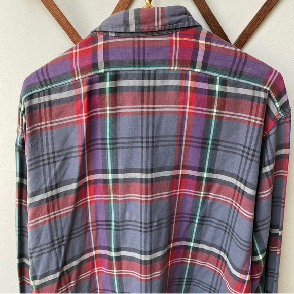 Polo Ralph Lauren Ranch Plaid Flannel Button Down Shirt - Picture 7 of 8